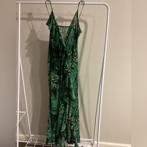 Fashionova floral print dress with built -in body suit